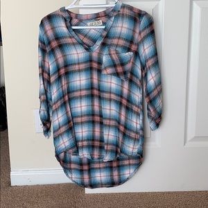 Plaid blouse